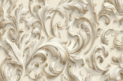 White Floral Pattern Background Product Image 1
