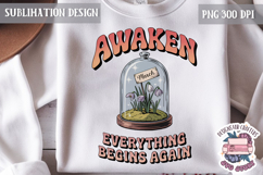 Spring Sublimation Design PNG Motivation Quote Flowers Product Image 1