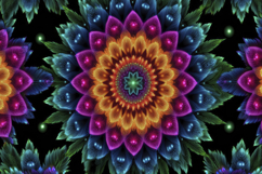 Colorful Mandala Floral background Product Image 1