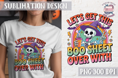 Halloween Skeleton Clipart PNG Sublimation Colored Sarcastic Product Image 1