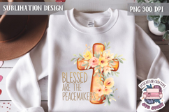 Easter Bible Quote Sublimation Design PNG Jesus Cross Product Image 1