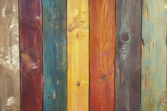 Wooden Colored Boards Background Wallpaper Product Image 1