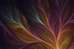 Abstract Botanical Digital Art Background Wallpaper Product Image 1