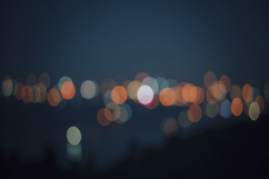 Bokeh City Lights at Night Background Wallpaper Product Image 1