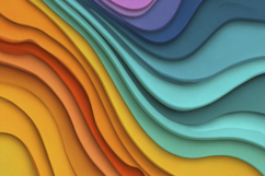 Colorful Waves Background Wallpaper Product Image 1