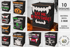 Halloween Candy Boxes Bundle Laser Cut. Halloween decor SVG Product Image 1