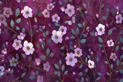 Cherry Blossom Wall Art Background Wallpaper Product Image 1