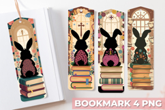 Easter Bookmark Sublimation - Easter Bunny PNG Design Product Image 1