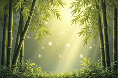 Bamboo Forest Landscape Background Wallpaper Product Image 1