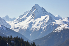 Snow Covered Mountains Background Wallpaper Product Image 1