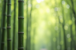Vibrant Green Bamboo Stalks Background Wallpaper Product Image 1