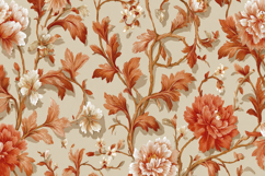 Vintage Style Floral Pattern Background Wallpaper Product Image 1