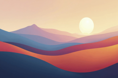 Surreal Abstract Landscape Background Wallpaper Product Image 1