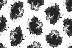 Black Dot Pattern Background Wallpaper Product Image 1