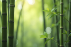 Green Bamboo Forest Background Wallpaper Product Image 1