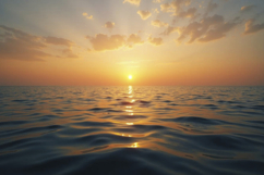 Sunset Over the Ocean Background Wallpaper Product Image 1