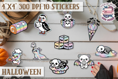 Halloween sticker Kawaii PNG pastel holographic foil Product Image 1