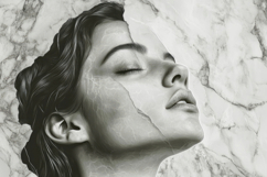 Lady Dry and Smooth Face Background Wallpaper Product Image 1
