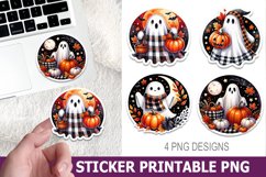 Halloween Ghost Sticker Printable | High Quality 300 Dpi Product Image 1