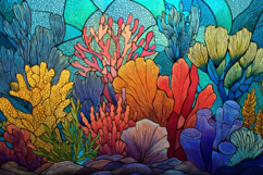 Vibrant Coral Reef Background Wallpaper Product Image 1