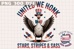 Retro Goose 4th of July PNG Sublimation - Independence Day Product Image 1
