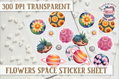 Flowers Spice sticker sheet Planets Scrapbook PNG Stars Product Image 1