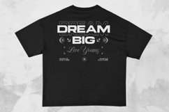 Dream Big Streetwear Typography T-shirt Design Product Image 1