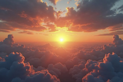 Sunset Clouds Background Wallpaper Product Image 1