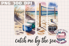Summer Beach Brushstrokes PNG Sublimation Seaside Coastal Product Image 1