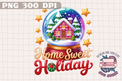Christmas Quote Sublimation design Winter Pink Buffalo Plaid Product Image 1