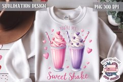 Valentine Love Quote Cute Heart Sublimation Design PNG Sweet Product Image 1