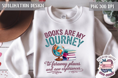 Book Lover Sublimation design Quote Bookish PNG Sign Product Image 1