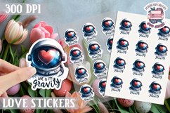 Love sticker Sheet Valentine Day Lovers Cute PNG Spice Product Image 1