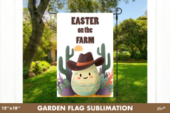 Funny Easter Egg Garden Flag PNG. Easter Yard Flag Product Image 1