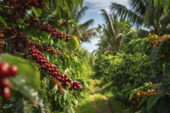 Coffee Fields Background Wallpaper Product Image 1