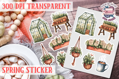 Spring sticker Cute vintage flowers Love PNG Funny Product Image 1