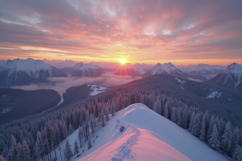 Snowy Mountain Landscape background Product Image 1