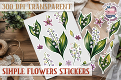 Summer Flowers sticker Scrapbook PNG Botanical Beach Product Image 1