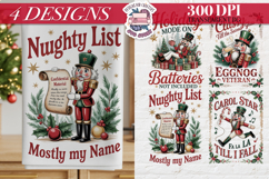 Christmas Vintage Nutcracker Clipart Sublimation 4 PNG Product Image 1