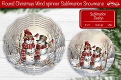 Christmas wind spinner Sublimation Retro Christmas Decor Product Image 1