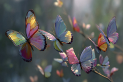 Colored Butterflies Background Product Image 1