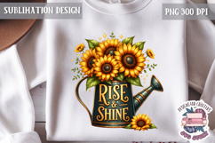 Spring Flower Sunflower Sublimation PNG Motivation Quote Product Image 1