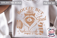 Mom Life Quote Sublimation Design PNG Clipart Funny Raccoon Product Image 1