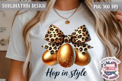 Easter Bunny Leopard Print PNG Holidays Spring Cute Animals Product Image 1