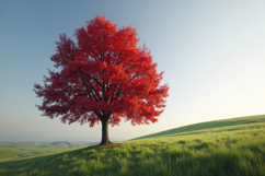 Red Maple Tree Background Wallpaper Product Image 1
