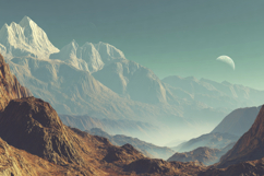 Planet Landscape Background Wallpaper Product Image 1