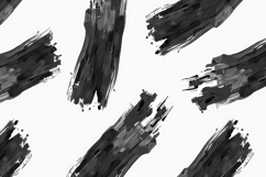 Black Ink Brush Strokes on a White Background Wallpaper Product Image 1