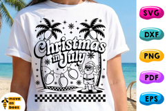 Christmas In July Svg, Png, Tropical, Summer X-mas,Palm Tree Product Image 1