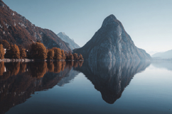 Mountains Lake Background Wallpaper Product Image 1