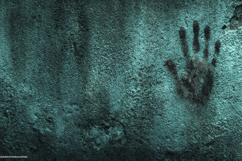 Handprint on a Rough Textured Background Wallpaper Product Image 1